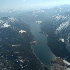 Flugwegposition um 12:59:20: Aufgenommen in der Nähe von Gemeinde Achenkirch, 6215, Österreich in 2517 Meter